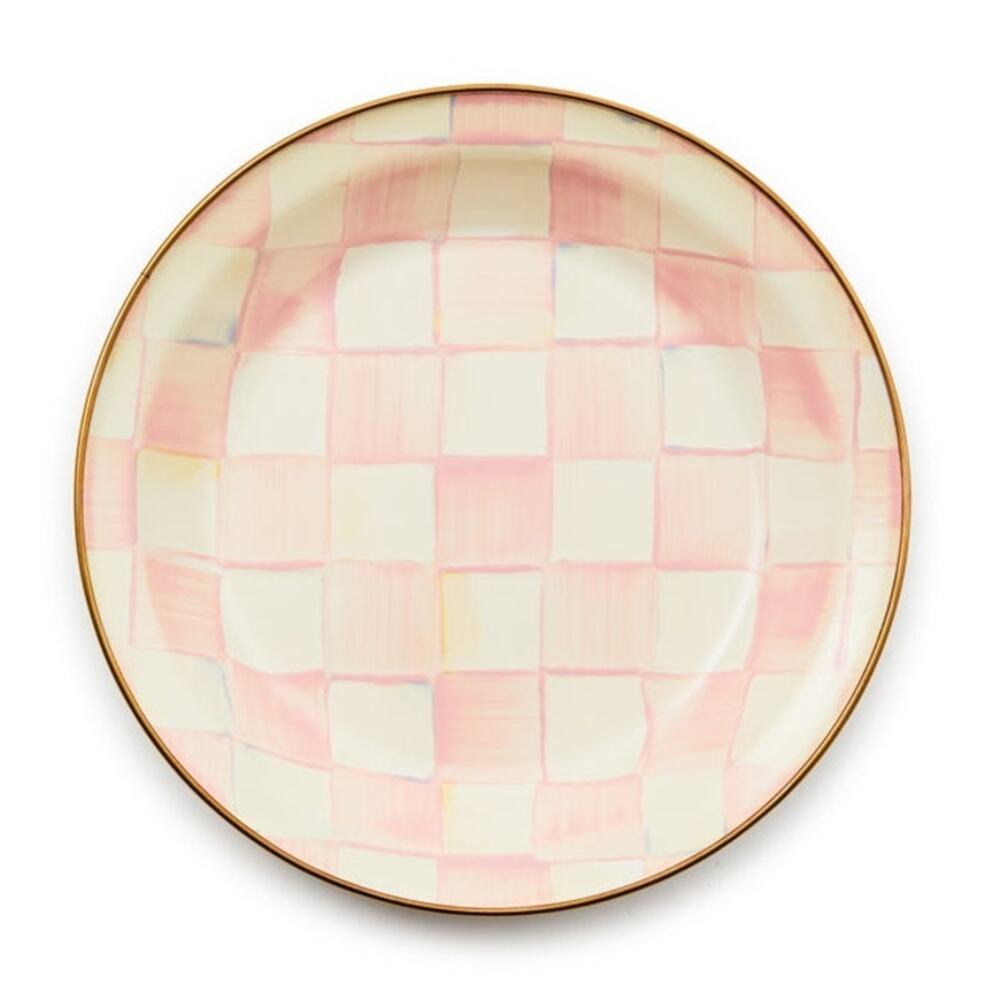 NEW Mackenzie-Childs Rosy Check Pie Plate - Picture 3 of 13